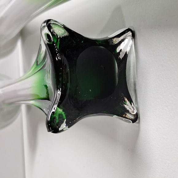 #ADF Pair of 2 Jack In the pulpit Blown glass vases - Picture 7 of 11